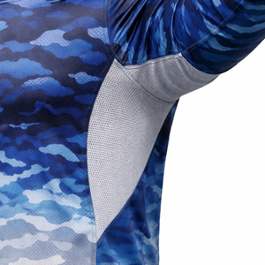 Chemise de pêche personnalisée à manches longues, séchage rapide, protection UV, vêtements de pêche par sublimation, fournisseur de vêtements de performance respirants OEM - Product Image 4