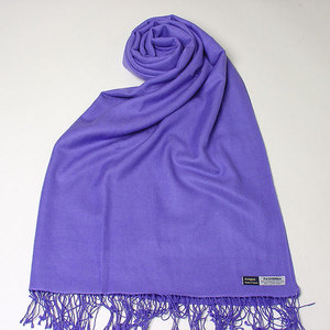 Pañuelos Clásicos de Pashmina para Invierno, Chales de Cachemira de 28x80 Pulgadas, 200-250g, para Teñir Colores, con Flecos Retorcidos a Mano, Patrón Liso - Product Image 4