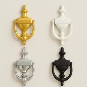 Battant de porte en laiton poli miroir, style rustique, traditionnel indien, gravé - Product Image 6