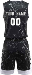 Conjunto de Uniforme de Baloncesto Personalizado para Adultos, Transpirable, Antibacteriano, de Secado Rápido, Talla Grande, Jersey Completo de Verano para Equipo, 100% Poliéster, de Fábrica - Product Image 4