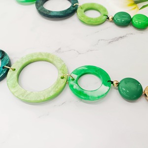 Collar Geométrico de Resina Ecológico de Primera Calidad para Exportación, Joyería de Moda Unisex Hecha a Mano, Perfect Enterprises India - Product Image 4