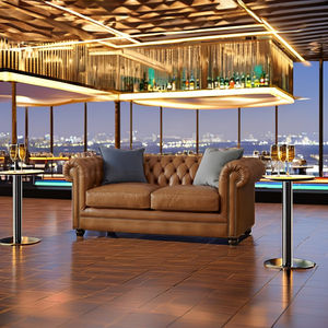 Sofá Cama de Cuero Genuino de Primera Calidad, Construcción Duradera, Diseño Atemporal para Sala de Estar, Dormitorio, Escuela, Parque, Espacios Comerciales - Product Image 2