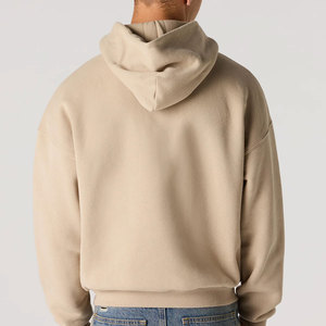 Winter Weather Extra <b>Thick</b> Hooded Sweatshirts Custom Wholesale Brand Tag Packaging Heavyweight <b>Fleece</b> 100% Cotton Hoodies Men - Product Image 2