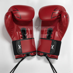 Guantes de Boxeo de Cuero de Buena Calidad con Logotipo Personalizado, Cierre de Gancho y Bucle, Transpirables, Talla Grande, para Adultos - Product Image 4