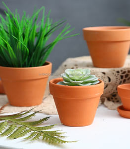 Pot de fleur en terre cuite jardinière en argile de taille multiple pour bureau de pépinière à domicile intérieur extérieur - Product Image 2