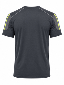 T-shirt de sport ajusté pour homme 2026 – 86 % polyester, 14 % élasthanne – Doux, séchage rapide, respirant, logo personnalisable – Course à pied - Product Image 2