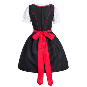 Robe Dirndl Mini Écologique Grande Taille pour Femme 100% Coton Infroissable Respirante Lavable avec Soutien-Gorge Intégré Style Vintage - Product Image 3