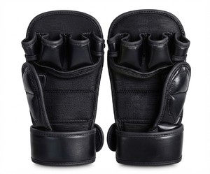 Gants de sparring personnalisés QST en cuir PU, gants d'entraînement d'arts martiaux, fermeture velcro réglable, logo personnalisé imprimé - Product Image 2