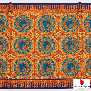 ผ้าโพลีเอสเตอร์น้ำหนักเบาพิมพ์ลายแอฟริกันแบบกำหนดเอง พิมพ์ด้านเดียว สำหรับงานส่งเสริมการขาย แบรนด์ดิ้ง และเสื้อผ้า - Product Image 6