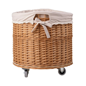 Cesta de Ratán Premium con Ruedas y Forro de Algodón, Cesta para Pan Tejida a Mano para Panaderías y Supermercados, de Fábrica en Vietnam - Product Image 4