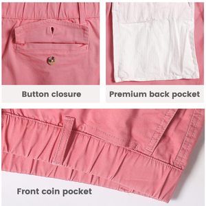 Pantalones Cortos Casuales de Algodón para Hombre, Esenciales para el Verano, Ligeros, Transpirables, de Tela de Lona, Acabado Premium, para Fitness y Moda - Product Image 3