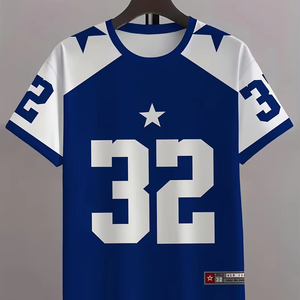 Camisetas de Fútbol, Conjuntos de Uniformes Deportivos, Ropa de Fútbol al por Mayor, Impresión por Transferencia de Calor, Transpirable, de Malla, Manga Corta - Product Image 1