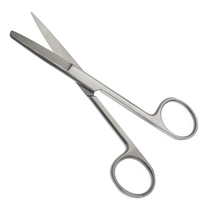 Ciseaux chirurgicaux droits de 5,5″ en acier inoxydable, à lame tranchante et à pointe arrondie, pour la dissection et la coupe de tissus fins - Product Image 3