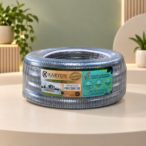KARYON Industrial PVC Spring <b>Hose</b> Transparent Steel Wire Reinforced Suction <b>Pipe</b> for Pump Irrigation Contractor Supply - Product Image 1