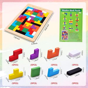 Wood Intelligence Eco-Friendly Polished Wooden Puzzle Blocks Colorful Round Handmade Tabletop Educational Craft Toy - Product Image 6