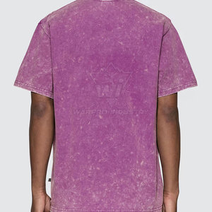 T-shirts pour hommes coupe décontractée, effet délavé, tissu léger, look élégant, parfaits pour les tenues décontractées et les voyages - Product Image 4