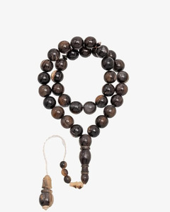 Modern Elegant Islamic Religious Beads Black Polished Horn Tasbih Beads Stylish Rosary <b>Spacer</b> Horn Misbaha 33/99 Beads OEM - Product Image 5