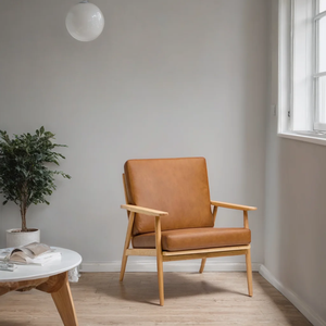Chaise personnalisée en bois massif, tissu et cuir, de luxe moderne, pour restaurants, hôtels, centres commerciaux et écoles - Meubles écologiques et durables - Product Image 3