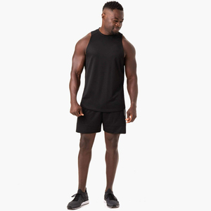 Débardeur sans manches personnalisé OEM, coupe confortable, gilet de sport en coton extensible, séchage rapide, respirant, avec emmanchures profondes - Product Image 5