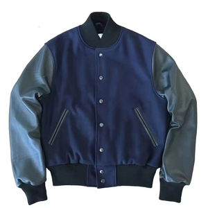 <b>Top</b> Quality Adult and Youth Baseball Letterman Jacket Wool Material with Leather Sleeves Varsity winter Jacket for men 20252026 - Product Image 3