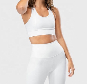 Color sólido Sexy Moda Sujetadores deportivos Transpirable cómodo Acolchado Push up Deportes Top Fitness Gimnasio Yoga Entrenamiento Sujetador deportivo Top - Product Image 6