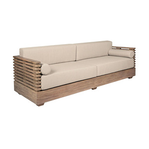 Ensemble de meubles de jardin modernes de luxe, canapé d'extérieur en teck - Plobia - Product Image 3