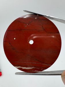 red jasper Watch Dial 28.5 mm One Sided Polished Watch <b>Face</b> 0.6 mm Thick 2mm Center Hole - Product Image 4