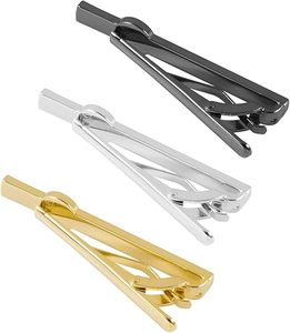 Metal Tie <b>Clip</b> With Unique <b>Clip</b> Assembly And High Strength <b>Spring</b> Durable Design For Men Crystal - Product Image 3