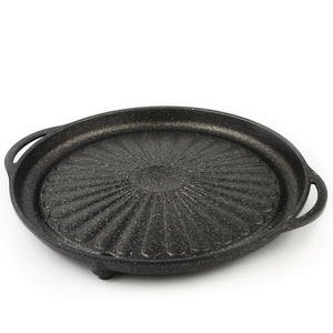 Round Cassrole 36 - Roast <b>pan</b> <b>Cast</b> Aluminum Nonstick Square and Round Cookware with Long Lasting Marble Coating - Product Image 1
