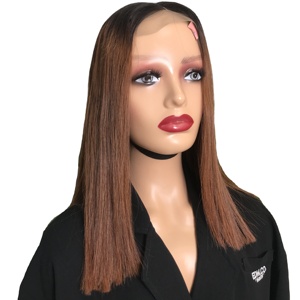 Super Double Draw Bone peluca recta extensión de cabello humano Ombre Negro Marrón Vietnam cabello crudo Producto de Venta caliente 2024 - Product Image 1