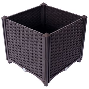 Self-Watering Deep Raised Garden Bed Plastic <b>Planter</b> Boxes for <b>Vegetables</b> Flowers Herbs & Succulents - Product Image 5