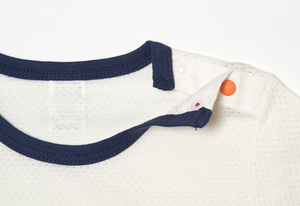 JALBEBE Body Estivo per Neonati in Cotone 100% Ecologico e Lavabile, Manica Lunga, Tessuto a Rete, con Bottoni sulle Spalle - Product Image 6