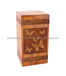 Nouveau design d'urnes de crémation en bois pour adultes urnes en bois urnes funéraires taille personnalisée fournitures funéraires - Product Image 3