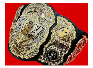 Ceintures de championnat AEW de lutte poids lourd en laiton personnalisées avec strass chez AT SAMMY WEARS - Product Image 6