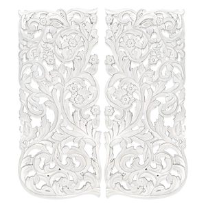 แผ่นไม้ตกแต่งผนังแบบดีไซน์เนอร์-ขนาด 12x27 นิ้ว ชุด 1 ชิ้น- แผงตกแต่งผนังรูปทรงประติมากรรมอย่างหรูหราเพื่อเพิ่มความสวยงามให้กับการตกแต่งห้องของคุณ - Product Image 1