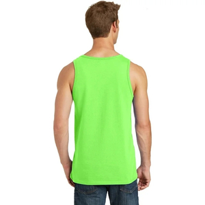Custom Breathable O Neck Bodybuilding Tank Tops <b>Men's</b> Gym <b>Singlets</b> Cotton Activewear Fitness Wear Vest Muscle Sleeveless - Product Image 2