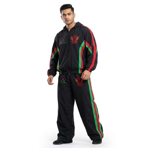 Custom Wholesale <b>Men</b> Tracksuit Windproof Hooded Sportswear Set <b>Waterproof</b> Running Training Jacket Gym Joggers Sweatsuit <b>Suit</b> - Product Image 4