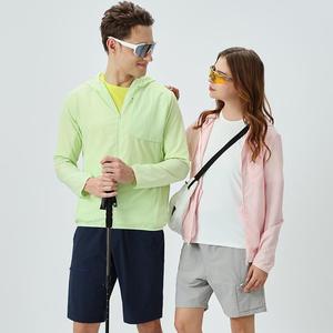 Men's Lightweight <b>Hooded</b> Windbreaker Solid Black Full <b>Zip</b> Sun Protection Running Jacket - Product Image 3