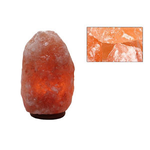 Lampes en sel rose de l'Himalaya de qualité supérieure, 2-3 kg, fabriquées à la main, avec base en bois sculpté, artisanat naturel, lampe de sel pour chambre à coucher - Product Image 1