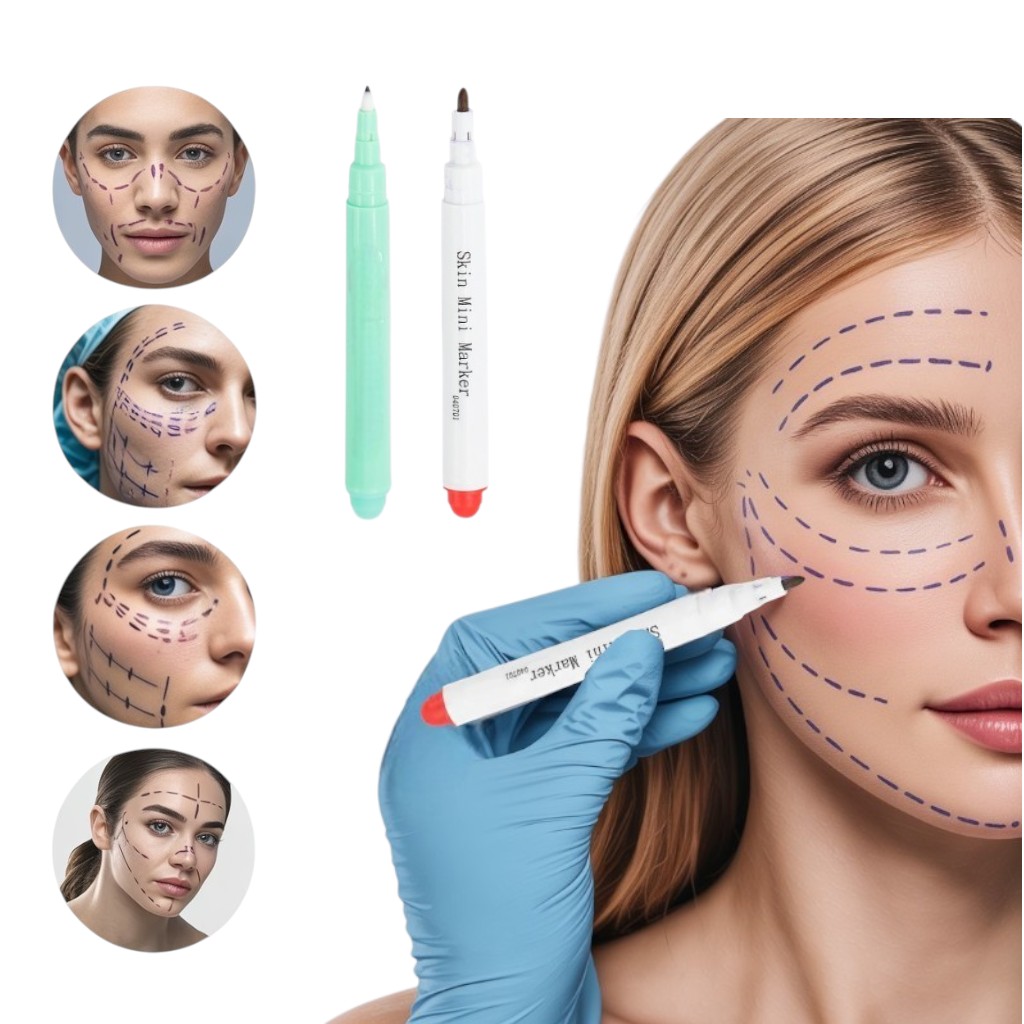 Professional Surgical Tattoo Pen with Customizable Options Eyebrow Skin Marker Pen Removal