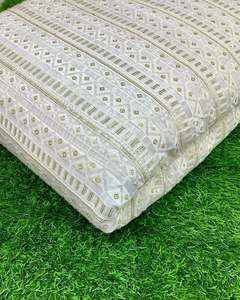 High Quality Sequin Embroidery Fabric 3D Floral Lace Fabric for Evening Dress Wedding Gown Garment - Product Image 4