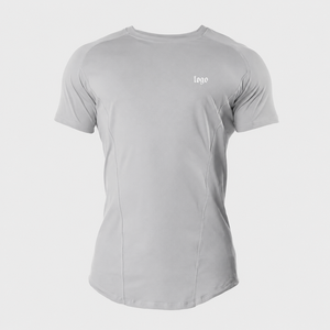 Camisetas Básicas de Cuello Redondo para Hombre al por Mayor, con Logotipo Personalizado Serigrafiado, Color Sólido, Tejido Suave - Product Image 4
