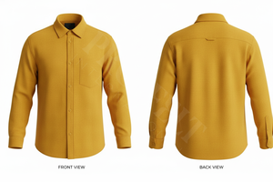 Chemise habillée décontractée à manches longues de haute qualité avec poche, en tissu doux, fermeture boutonnée, élégante, tendance, coupe ajustée - Product Image 2