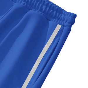 Pantalones Deportivos Rectos Vintage para Hombre, de Lana Azul, Lavado Ácido, con Franja Lateral, Cintura Elástica con Cordón, Calidad Premium - Product Image 6