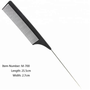 Peigne à queue en carbone antistatique résistant à la chaleur, peigne professionnel pour la coiffure, peigne de coiffure pour barbier, toutes les séries - Product Image 6