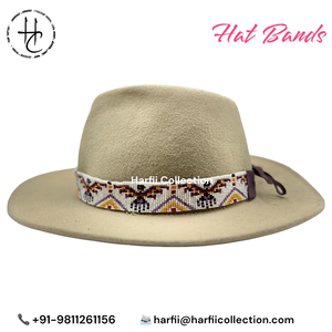 Banda de sombrero con cuentas de 1 pulgada de largo de lujo de alta calidad para un elegante diseño de sombrero personalizado para pescar al aire libre uso informal en fiestas - Product Image 5