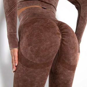 Soldes d'été : Leggings de yoga taille haute pour femme, effet push-up, respirants, pour fitness, course et cyclisme - Product Image 4