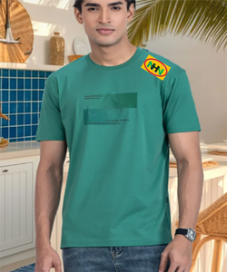 เสื้อยืดผู้ชาย พิมพ์ลาย ผ้าฝ้าย 100% แบรนด์สั่งทำ แขนสั้น บริการ OEM ผ้าถัก BD ย้อมสีพื้น แห้งเร็ว ระบายอากาศได้ดี - Product Image 2