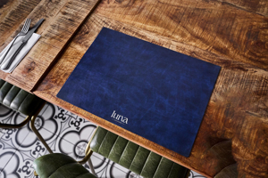 Juego de Manteles Individuales de Cuero Genuino de Alta Calidad, Bolsas y Estuches para Fines Especiales, Manteles Decorativos de Cuero Genuino para Comedor, Embalaje LPM-0179 - Product Image 6