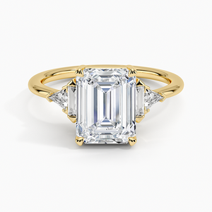 Fine Jewelry Art Diamond <b>Ring</b> <b>Crafted</b> from Genuine 14K Yellow Gold with Sparkling Diamonds - Product Image 1